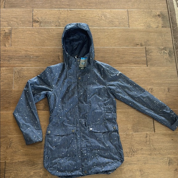 Columbia Navy Polka Dot Women’s  Jacket - Picture 1 of 5